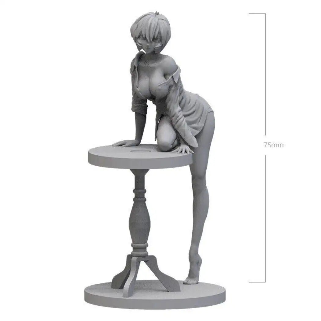 1/24 75mm 3D Print Model Kit Modern Beautiful Girl Maid Fantasy Unpainted - Model-Fan-Store