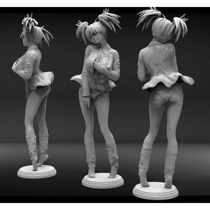 1/24 75mm 3D Print Model Kit Modern Beautiful Girl Woman Unpainted - Model-Fan-Store