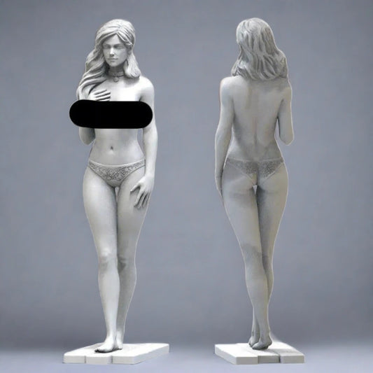1/24 75mm 3D Print Model Kit Modern Nudes Beautiful Girl Woman Unpainted - Model-Fan-Store