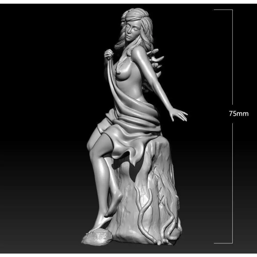 1/24 75mm 3D Print Model Kit Modern Nudes Beautiful Girl Woman Unpainted - Model-Fan-Store