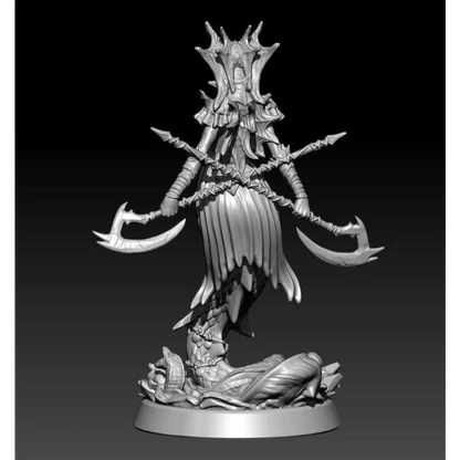 1/24 75mm 3D Print Model Kit Naga Girl Warrior Warcraft Unpainted - Model-Fan-Store