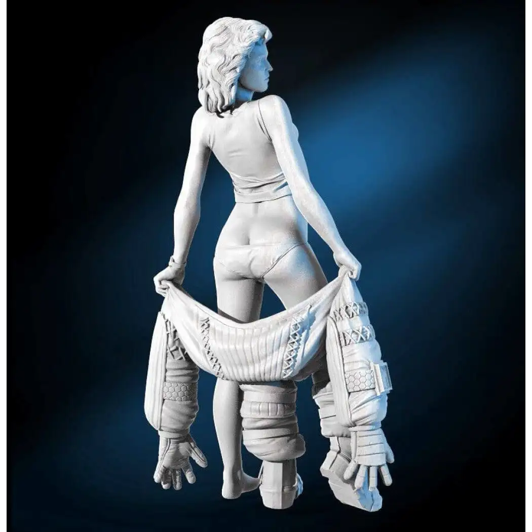 1/24 75mm 3D Print Model Kit Nudes Beautiful Girl Woman Astronaut Unpainted - Model-Fan-Store