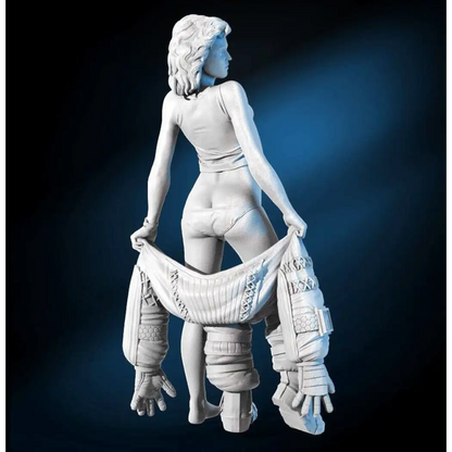 1/24 75mm 3D Print Model Kit Nudes Beautiful Girl Woman Astronaut Unpainted - Model-Fan-Store