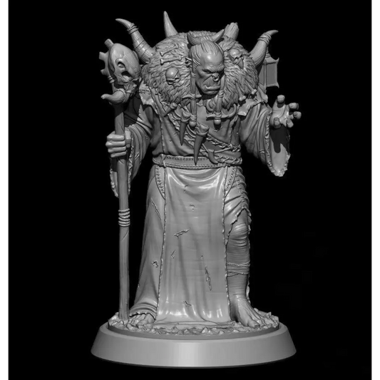 1/24 75mm 3D Print Model Kit Orc Necromancer Shaman Warcraft Unpainted - Model-Fan-Store