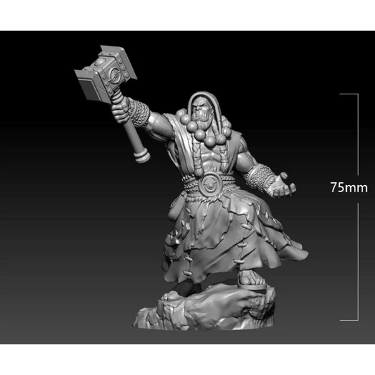 1/24 75mm 3D Print Model Kit Orc Warrior Warcraft Unpainted - Model-Fan-Store