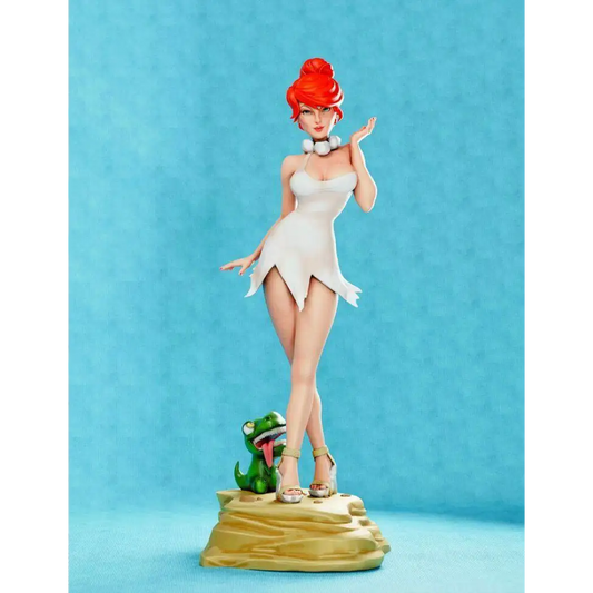1/24 75mm 3D Print Model Kit Primitive Beautiful Girl Pin Up Unpainted - Model-Fan-Store