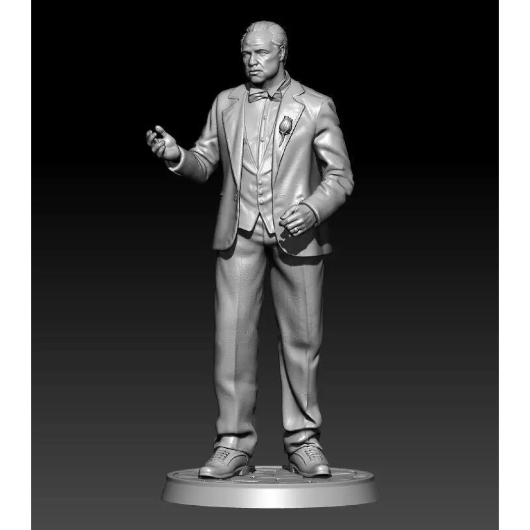 1/24 75mm 3D Print Model Kit Vito Corleone Godfather Movie Unpainted - Model-Fan-Store