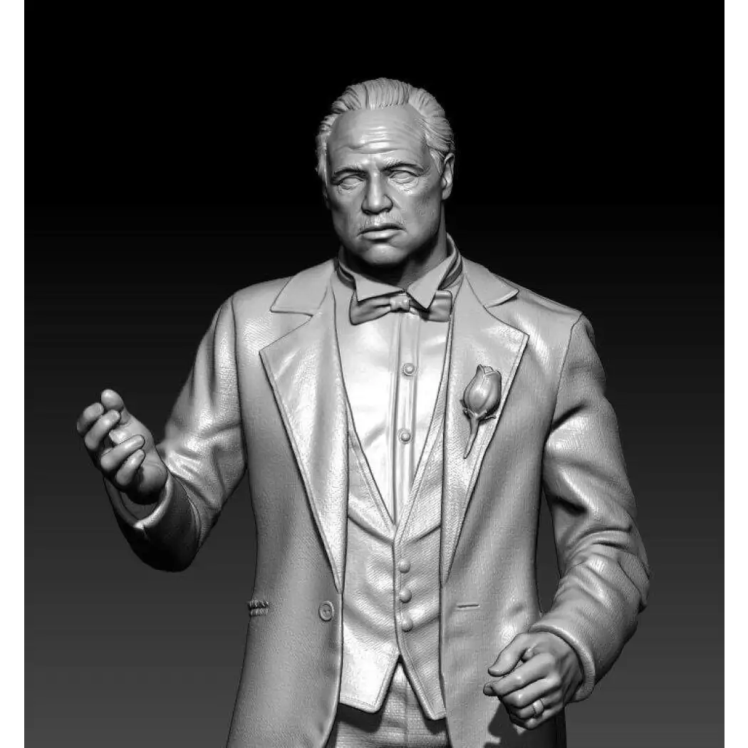 1/24 75mm 3D Print Model Kit Vito Corleone Godfather Movie Unpainted - Model-Fan-Store