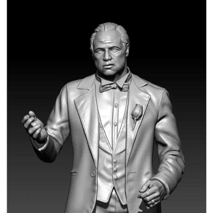 1/24 75mm 3D Print Model Kit Vito Corleone Godfather Movie Unpainted - Model-Fan-Store