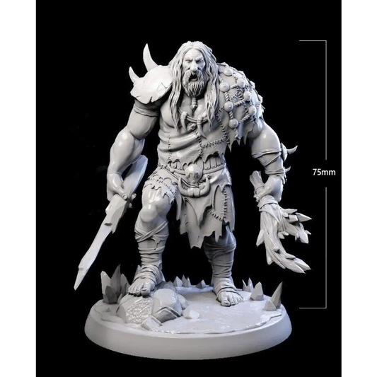 1/24 75mm 3D Print Model Kit Warrior Barbarian Unpainted - Model-Fan-Store