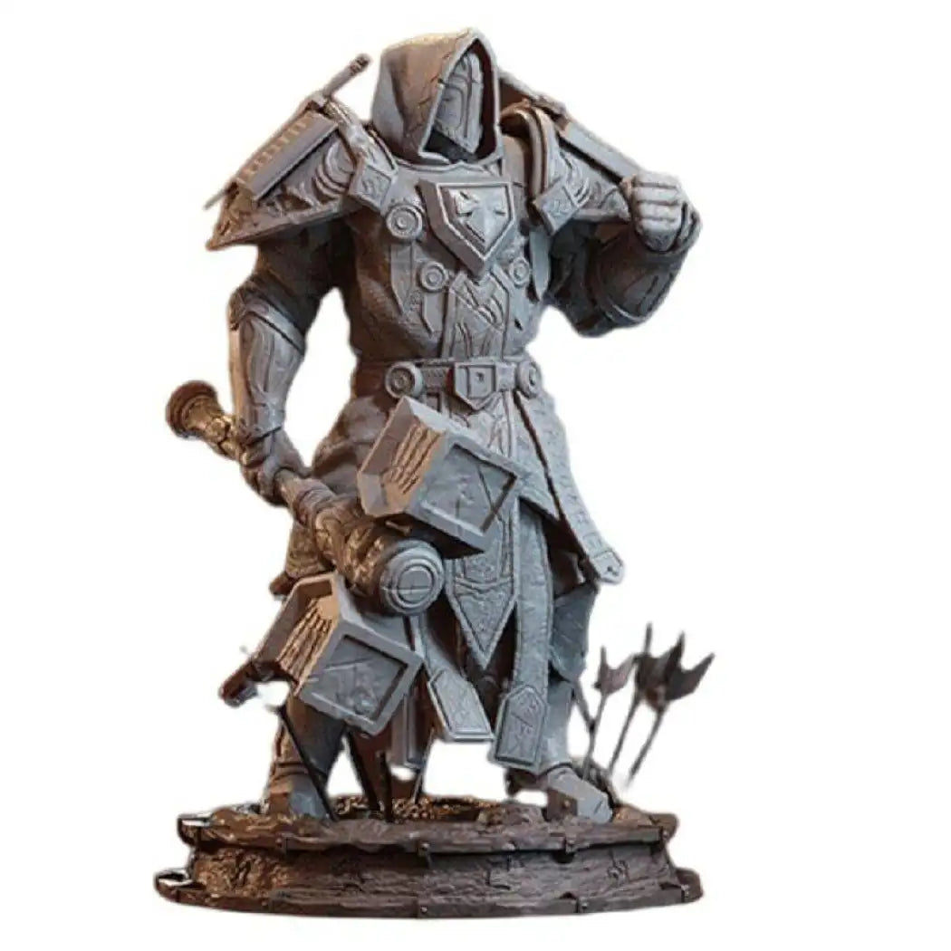 1/24 75mm 3D Print Model Kit Warrior Paladin Warcraft Unpainted - Model-Fan-Store