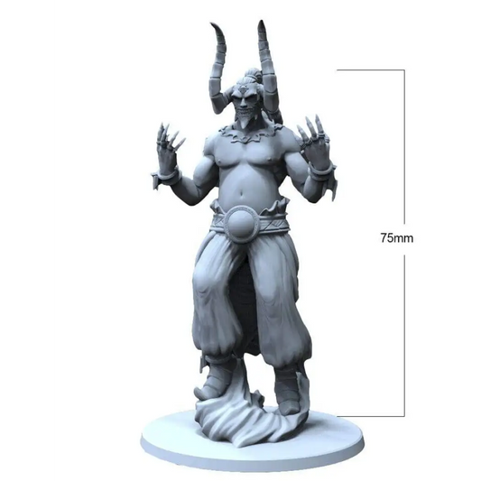 1/24 75mm 3D Print Model Kit Warrior Ritual Sorcerer Jinn Unpainted - Model-Fan-Store