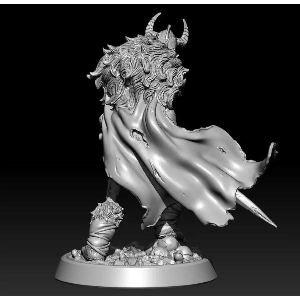 Monster Skeleton Model 1/24 75mm 3D Print Model Kit Undead Warrior Skeleton Monster Unpainted ...