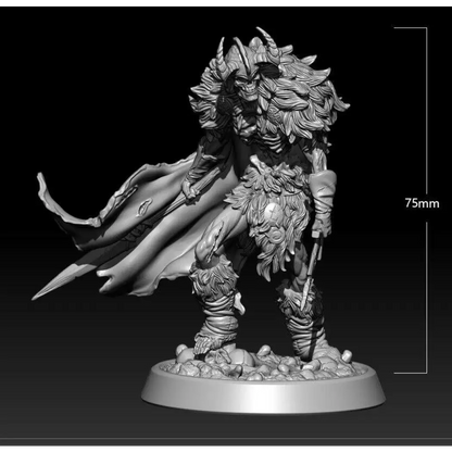 1/24 75mm 3D Print Model Kit Warrior Skeleton Monster Unpainted - Model-Fan-Store