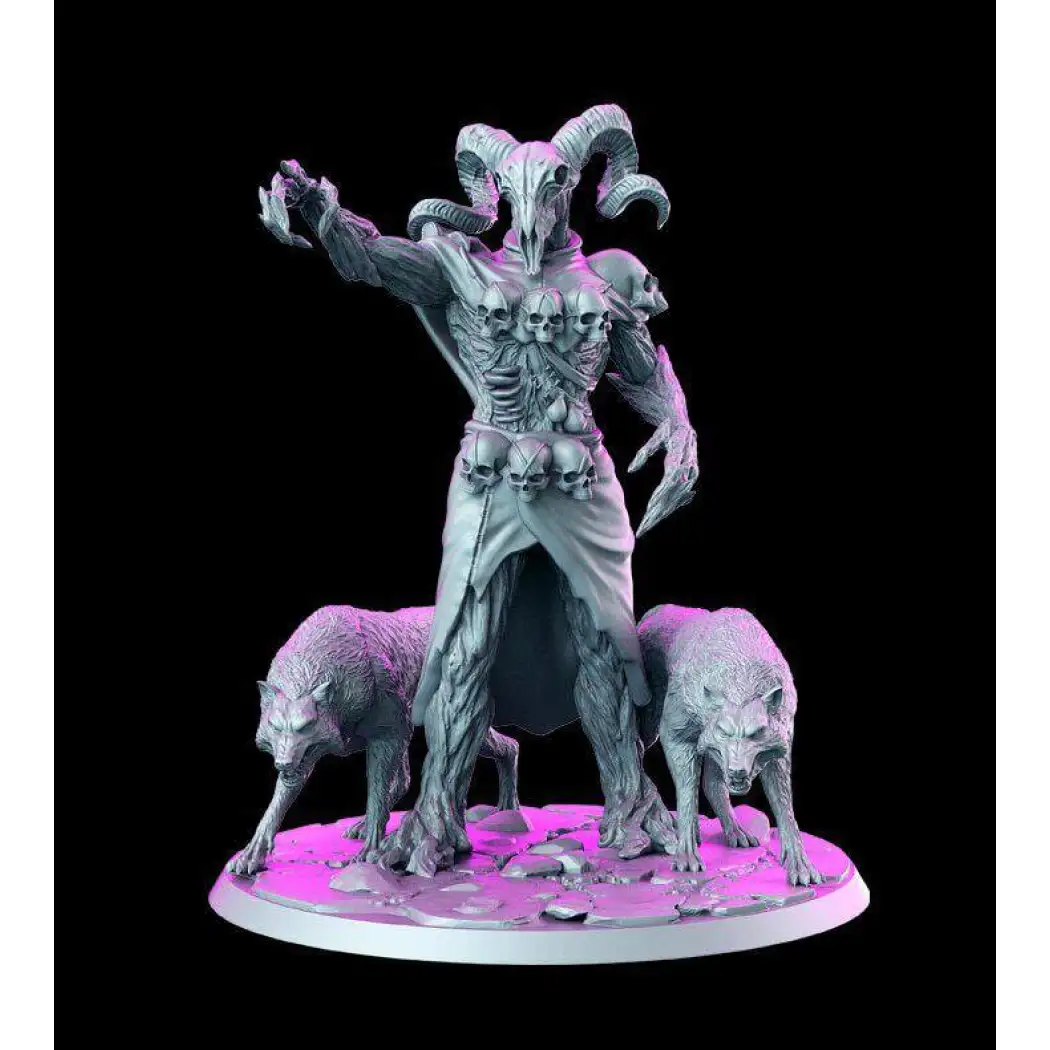 1/24 75mm 3D Print Model Kit Warrior Sorcerer Demon Unpainted - Model-Fan-Store