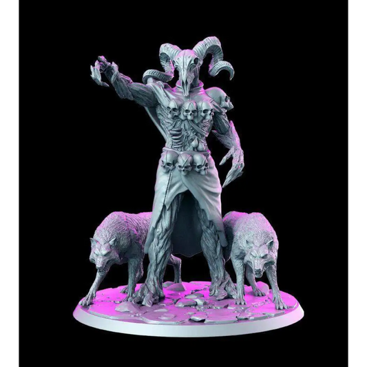 1/24 75mm 3D Print Model Kit Warrior Sorcerer Demon Unpainted - Model-Fan-Store