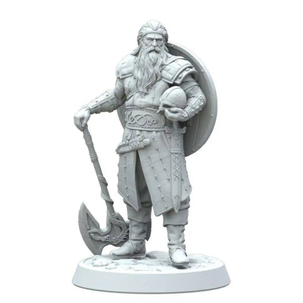 1/24 75mm 3D Print Model Kit Warrior Viking Barbarian Fantasy Unpainted - Model-Fan-Store