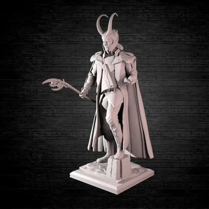 1/24 75mm 3D Print Superhero Model Kit God Loki Movie Unpainted - Model-Fan-Store