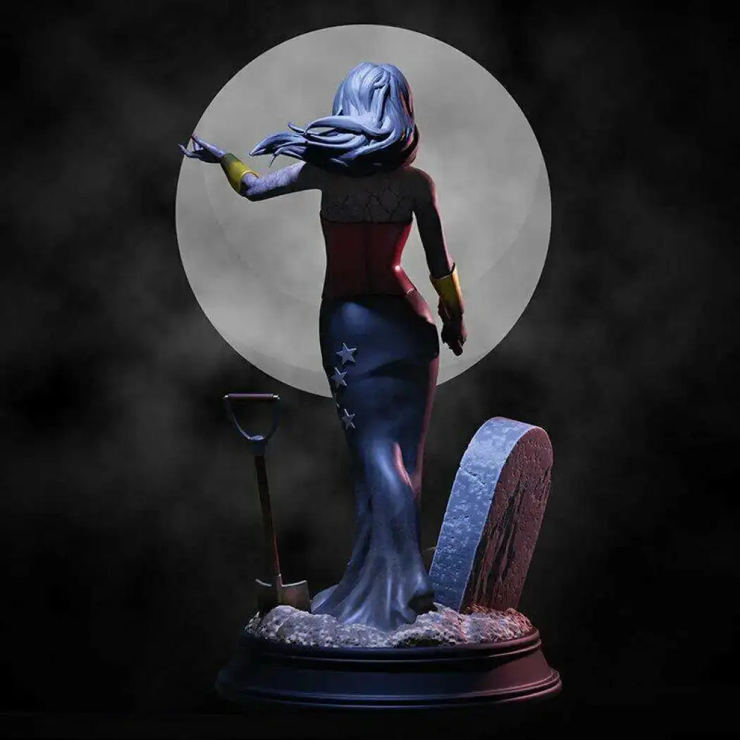 1/24 75mm 3D Print Superhero Model Kit Woman Witch Beautiful Girl Unpainted - Model-Fan-Store