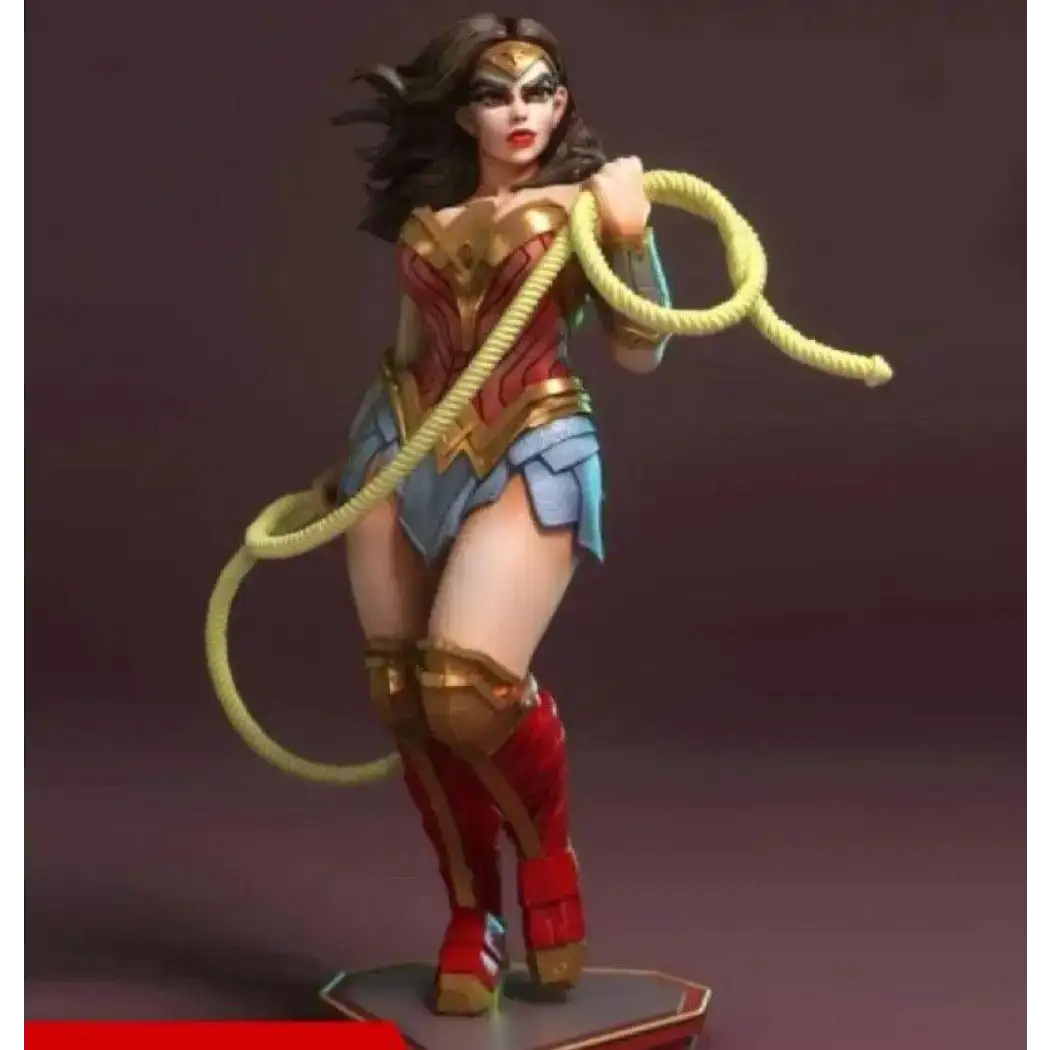 1/24 75mm 3D Print Superhero Model Kit Wonder Woman Beautiful Girl Unpainted - Model-Fan-Store