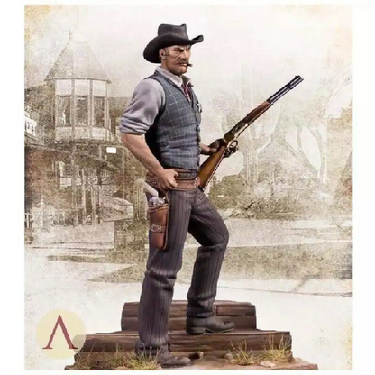 1/24 75mm Resin Casting Model Kit US Sheriff Wild West Marshal with Base Unpainte - Model-Fan-Store