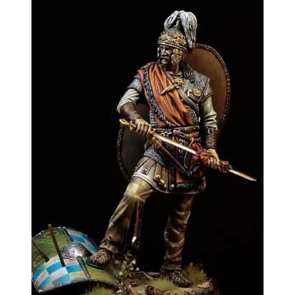 1/24 75mm Resin Model Kit Ancient Warrior with Shield Unpainted - Model-Fan-Store