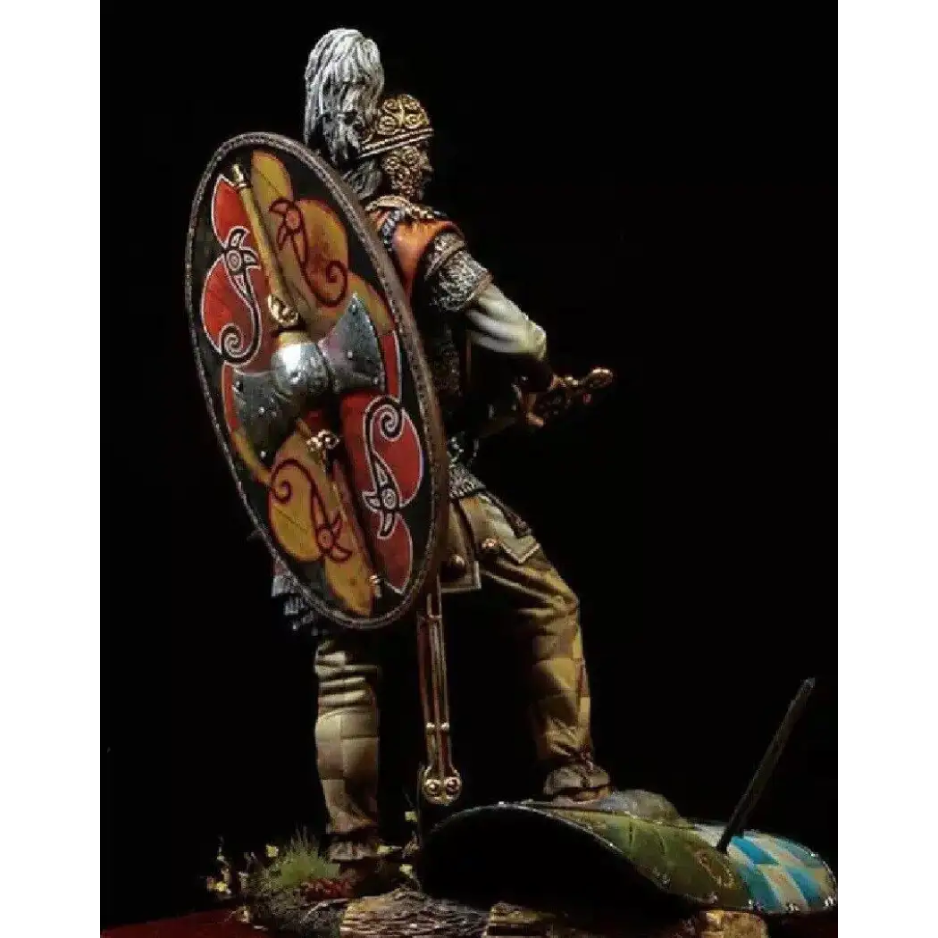 1/24 75mm Resin Model Kit Ancient Warrior with Shield Unpainted - Model-Fan-Store