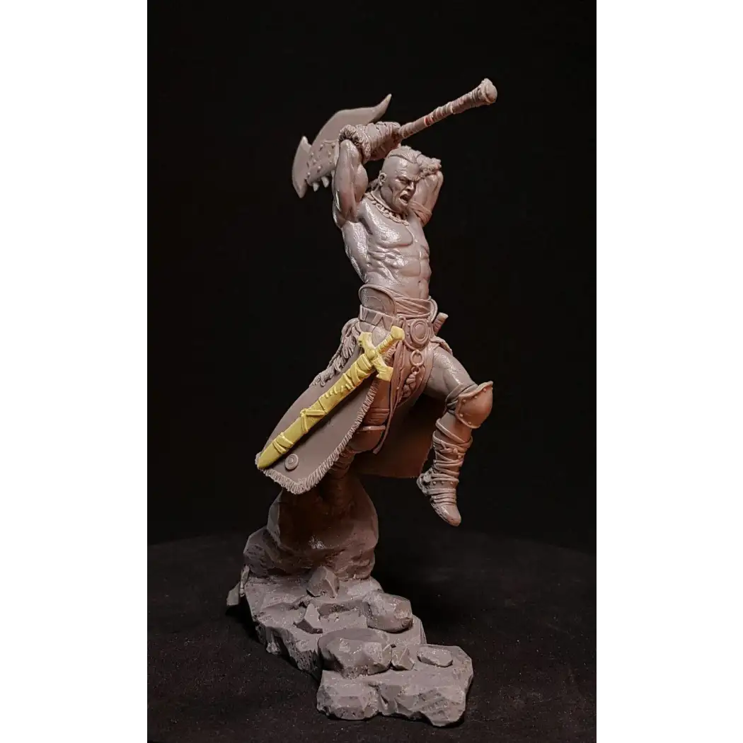 1/24 75mm Resin Model Kit Barbarian Fury Warrior Unainted - Model-Fan-Store