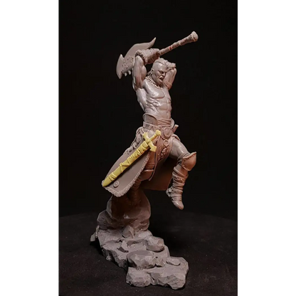 1/24 75mm Resin Model Kit Barbarian Fury Warrior Unainted - Model-Fan-Store