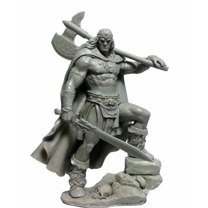 1/24 75mm Resin Model Kit Barbarian King Warrior Unpainted - Model-Fan-Store