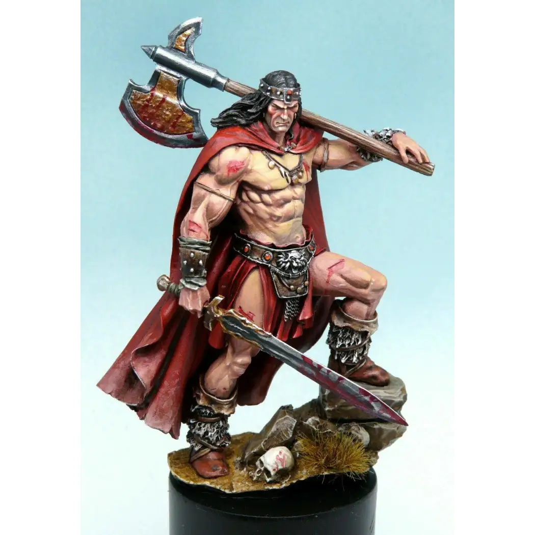 1/24 75mm Resin Model Kit Barbarian King Warrior Unpainted - Model-Fan-Store