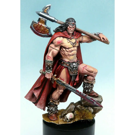 1/24 75mm Resin Model Kit Barbarian King Warrior Unpainted - Model-Fan-Store