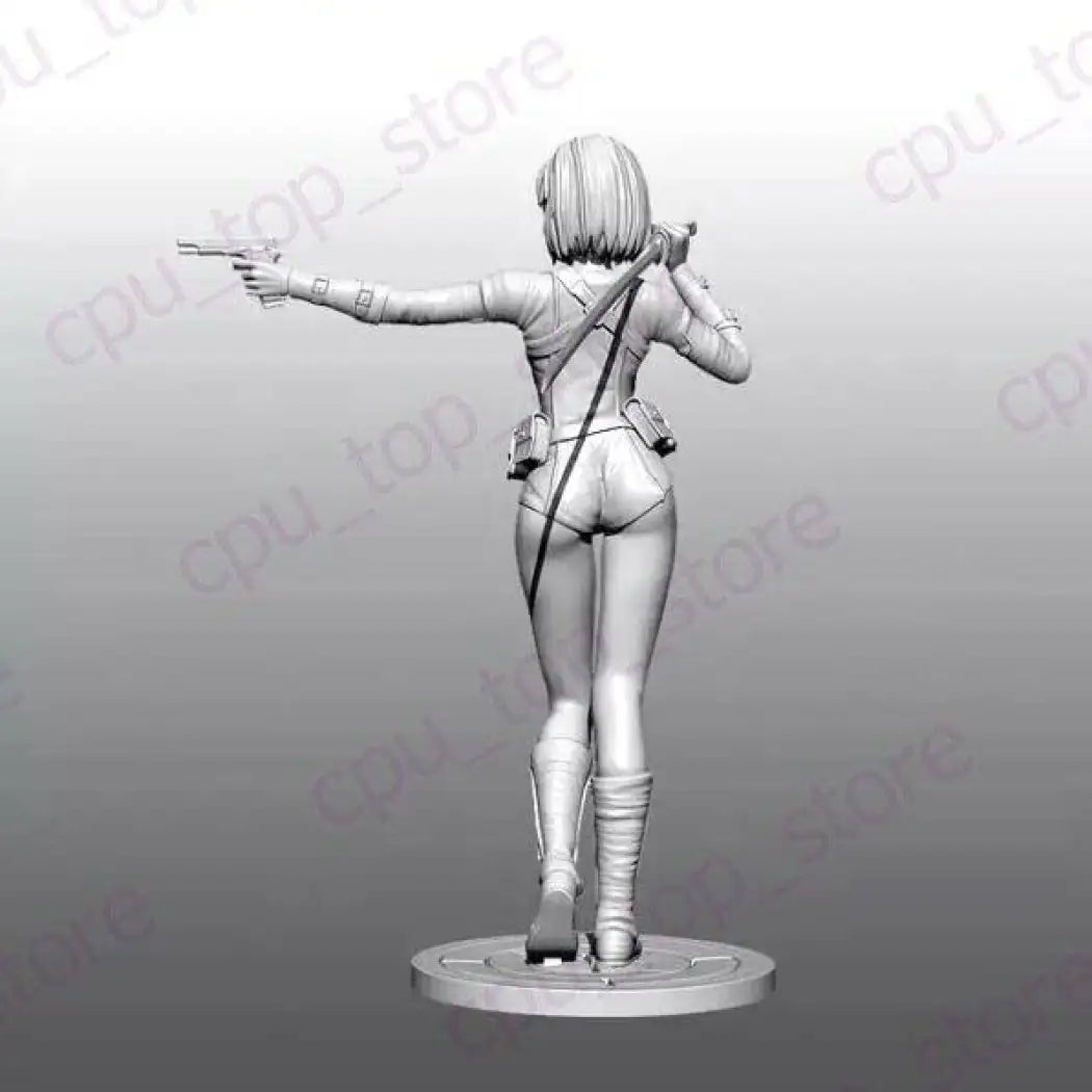 1/24 75mm Resin Model Kit Beautiful Asian Girl Samurai Spy Unpainted - Model-Fan-Store