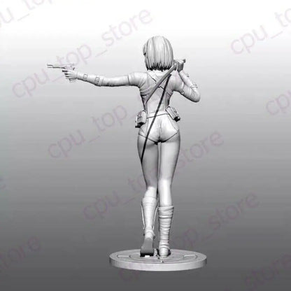 1/24 75mm Resin Model Kit Beautiful Asian Girl Samurai Spy Unpainted - Model-Fan-Store