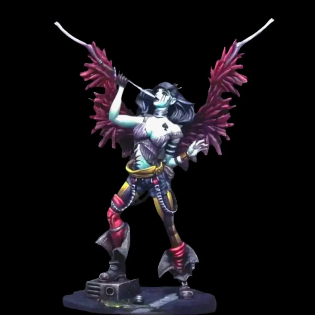 1/24 75mm Resin Model Kit Beautiful Girl Ancient Circus Morbid Angel Unpainted