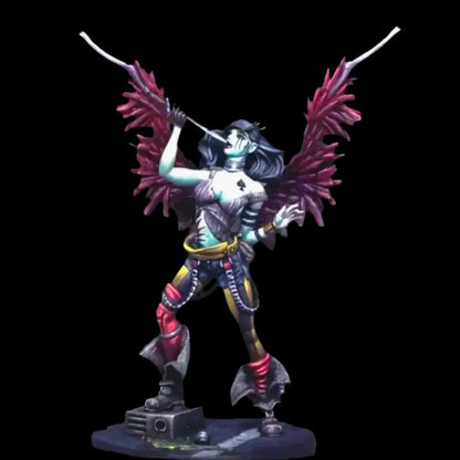 1/24 75mm Resin Model Kit Beautiful Girl Ancient Circus Morbid Angel Unpainted