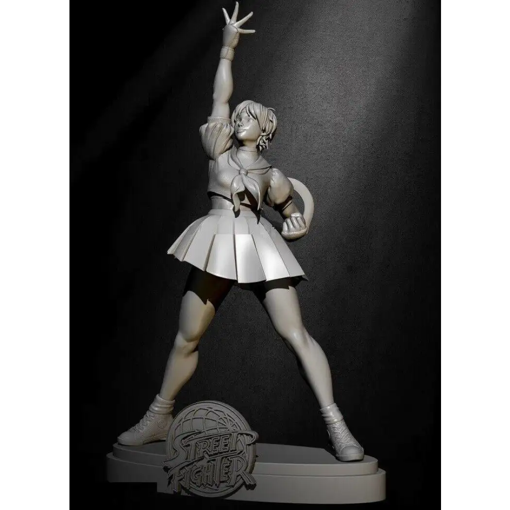 1/24 75mm Resin Model Kit Beautiful Girl Fighter TD-2654 Unpainted - Model-Fan-Store