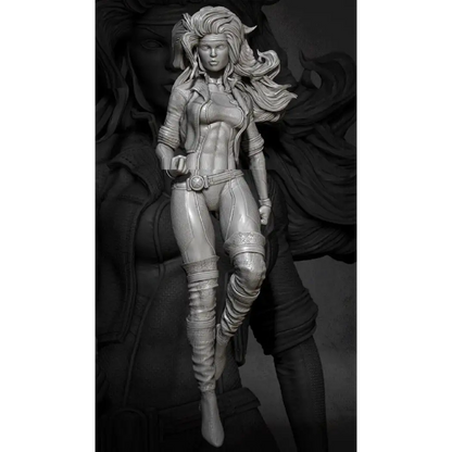 1/24 75mm Resin Model Kit Beautiful Girl Fighter Unpainted - Model-Fan-Store