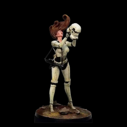 1/24 75mm Resin Model Kit Beautiful Girl Stormtrooper Star Wars Unpainted