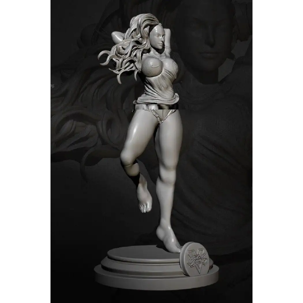 1/24 75mm Resin Model Kit Beautiful Girl SuperGirl Fantasy Unpainted - Model-Fan-Store