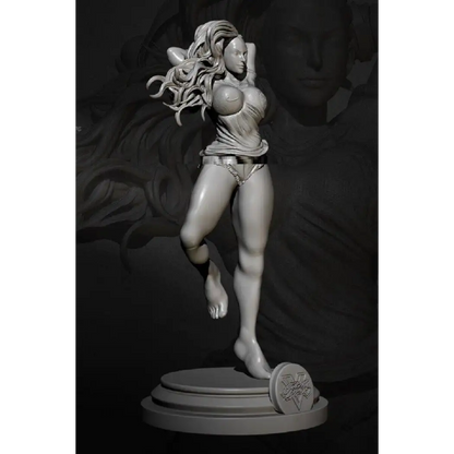 1/24 75mm Resin Model Kit Beautiful Girl SuperGirl Fantasy Unpainted - Model-Fan-Store