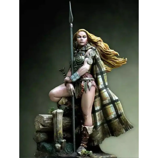 1/24 75mm Resin Model Kit Beautiful Girl Woman Princess Barbarians Unpainted - Model-Fan-Store