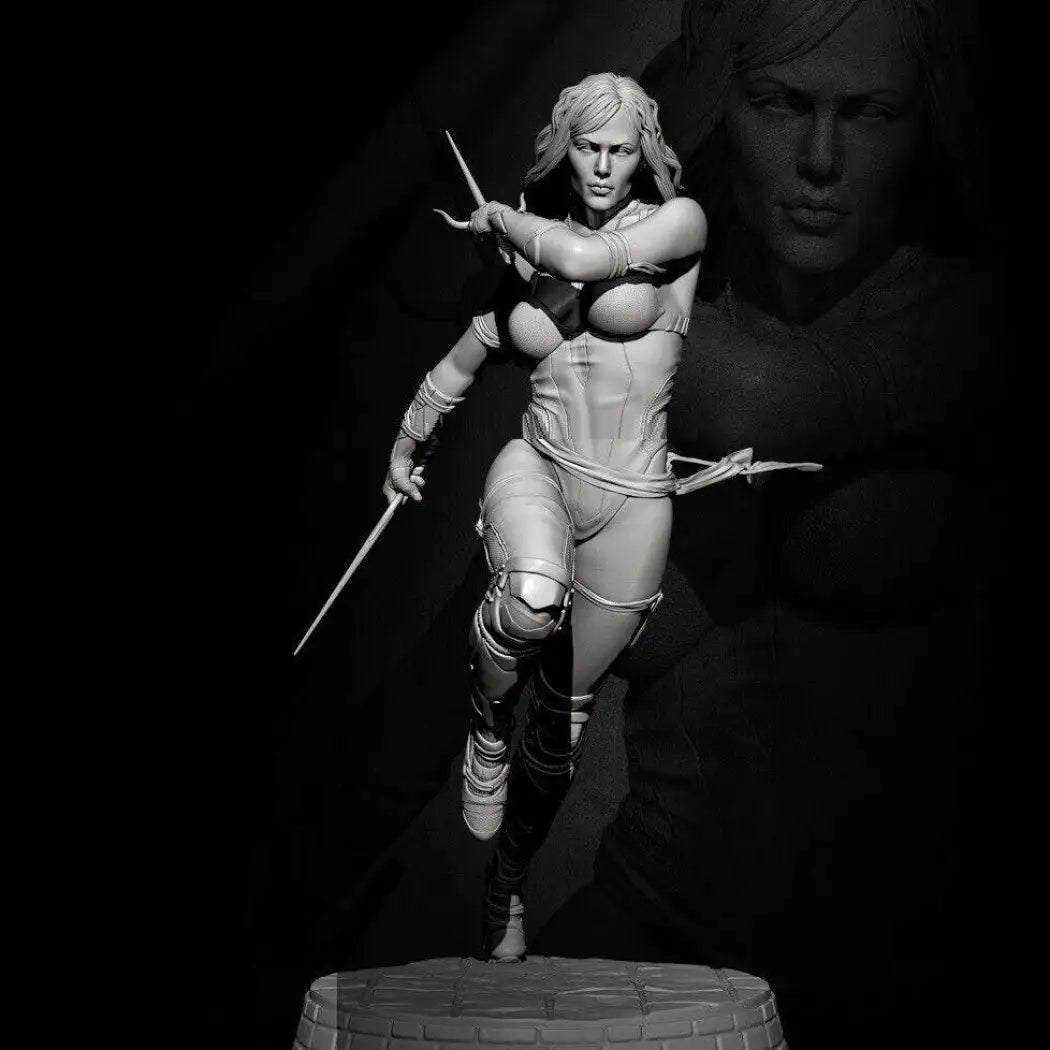 1/24 75mm Resin Model Kit Beautiful Girl Woman Rogue Unpainted - Model-Fan-Store