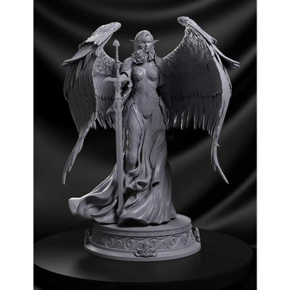 1/24 75mm Resin Model Kit Beautiful Girl Woman Warrior Angel Unpainted - Model-Fan-Store