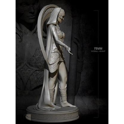 1/24 75mm Resin Model Kit Beautiful Girl Woman Warrior Guide Unpainted - Model-Fan-Store