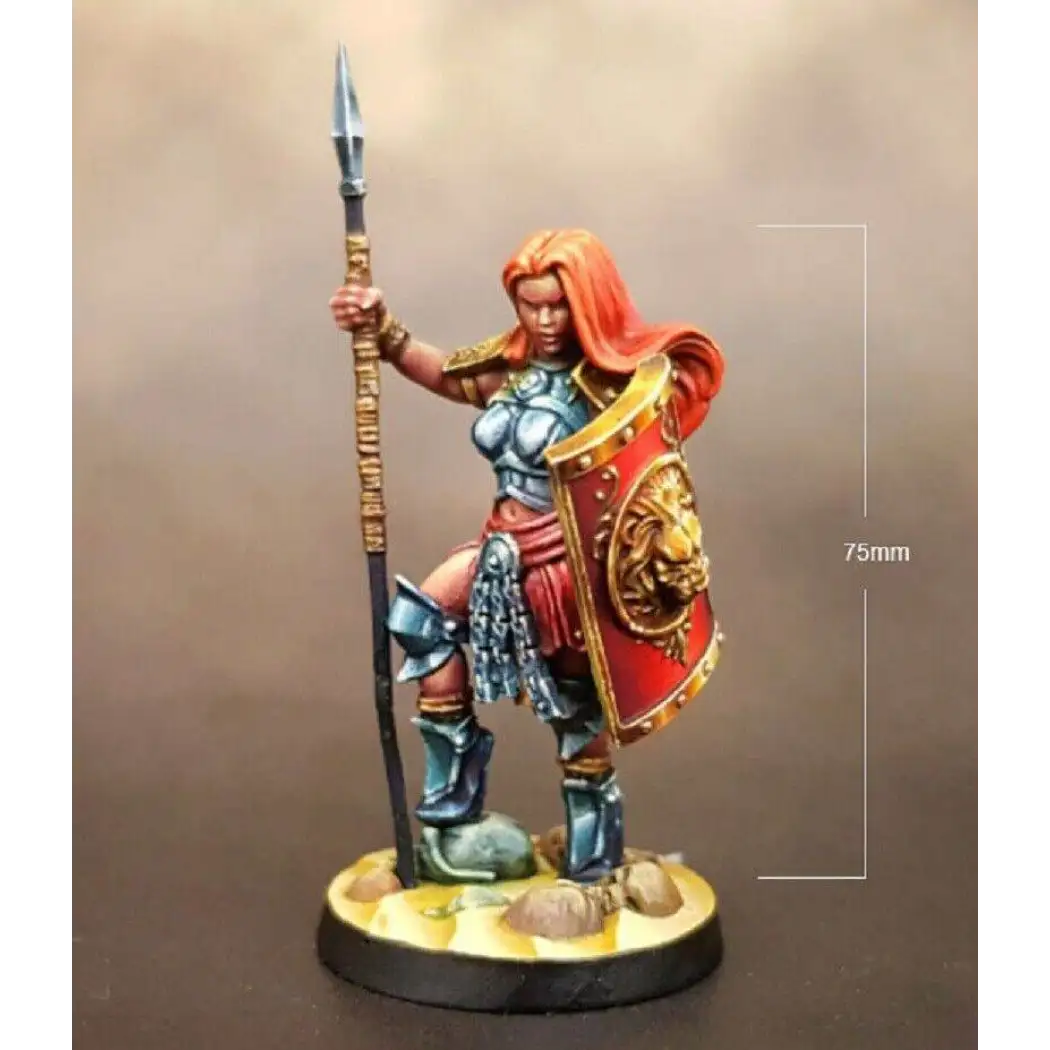 1/24 75mm Resin Model Kit Beautiful Girl Woman Warrior Unpainted - Model-Fan-Store