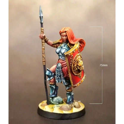 1/24 75mm Resin Model Kit Beautiful Girl Woman Warrior Unpainted - Model-Fan-Store