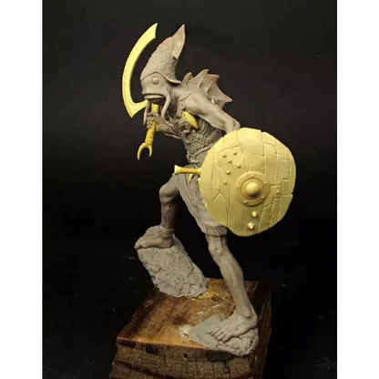 1/24 75mm Resin Model Kit Coastal Warrior Murloc Catfish Unpainted Unassembled - Model-Fan-Store