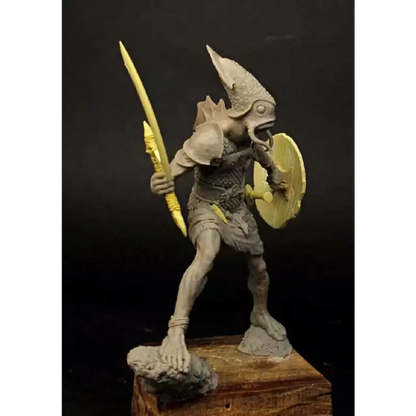 1/24 75mm Resin Model Kit Coastal Warrior Murloc Catfish Unpainted Unassembled - Model-Fan-Store