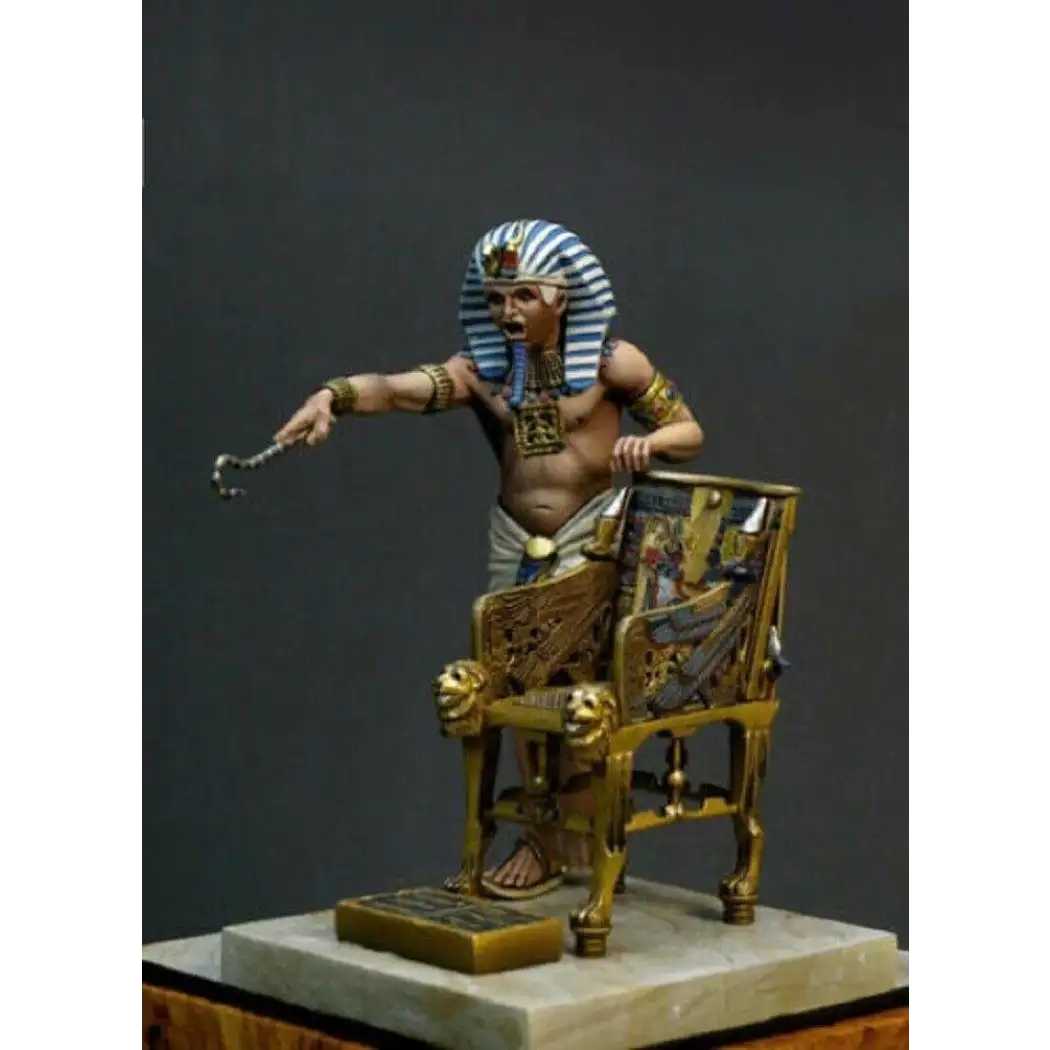 1/24 75mm Resin Model Kit Egyptian Pharaoh (with chair) Unpainted A28 - Model-Fan-Store